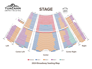 Frozen Seating Chart in the Tuacahn Amphitheatre and Center for the Arts