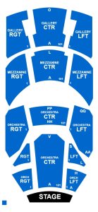 Frozen Seating Chart in the Sarofim Hall at Hobby Center